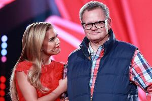 Ulli Potofski nach seiner Rückkehr in die Sendung mit Moderatorin Sylvie Meis