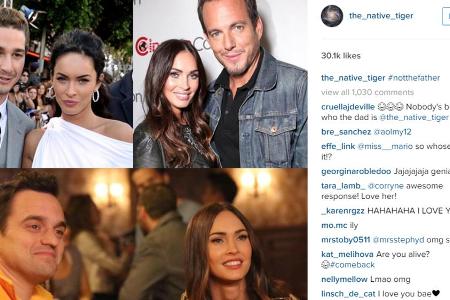 Mit diesem Instagram-Post macht sich Megan Fox über die Vaterschafts-Gerüchte lustig
