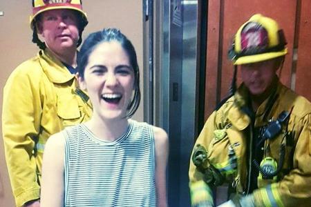 Isabelle Fuhrman hat sich schnell von ihrem Schreck erholt