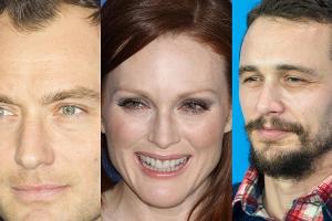 Jude Law (v.li.), Julianne Moore und James Franco sind in ihren neuen Filmen bei der Berlinale zu sehen