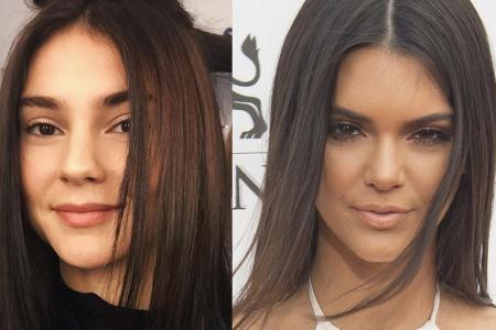 Zum Verwechseln ähnlich: Stefanie Giesinger (l.) und Kendall Jenner