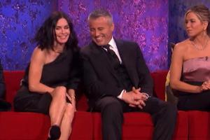 Die ehemaligen "Friends"-Stars hatten sich einiges zu erzählen