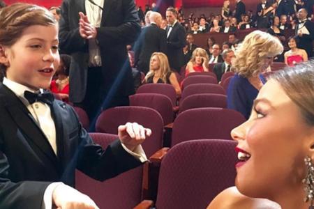 Drei Herzchen als Kommentar: Sofia Vergara war sichtlich hingerissen von Jacob Tremblay.