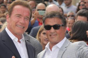 Actionhelden unter sich: Arnold Schwarzenegger und Sylvester Stallone