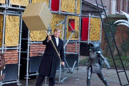 Befindet sich inmitten der Fantasiefiguren: König Willem Alexander