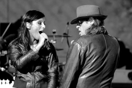 Udo Lindenberg und Stefanie Kloß von Silbermond