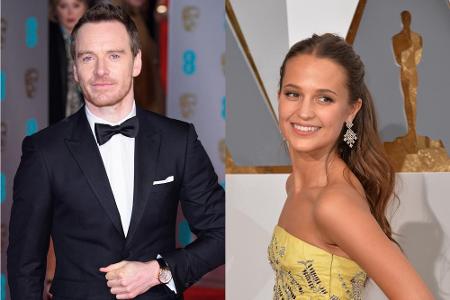 Sie halten ihre Beziehung unter dem Radar: Michael Fassbender und Oscar-Gewinnerin Alicia Vikander. Einige Kameras konnten b...