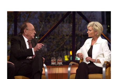 Auch bei der Talkshow von Moderatorin Sabine Christiansen war er zu Gast.