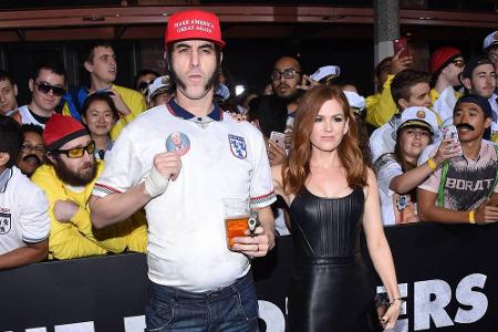 Der Komiker und die schöne Schauspielerin: Sacha Baron Cohen und Isla Fisher sind seit 2010 verheiratet und haben drei gemei...