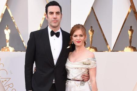 Perfekter Paar-Auftritt auf dem roten Teppich: Sacha Baron Cohen und Isla Fisher.