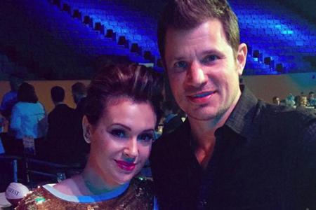 Alyssa Milano fand nicht nur das Spiel aufregend, sondern auch die anderen Stars, die man treffen konnte: Nick Lachey wurde ...