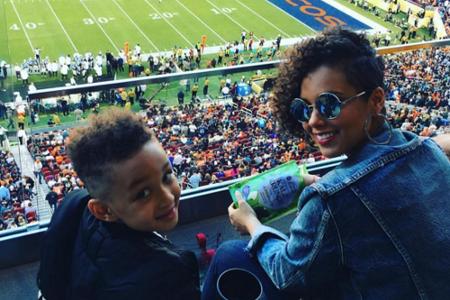 Auch Sängerin Alicia Keys und ihr Großer, Egypt Daoud Dean (5), hatten Spaß.