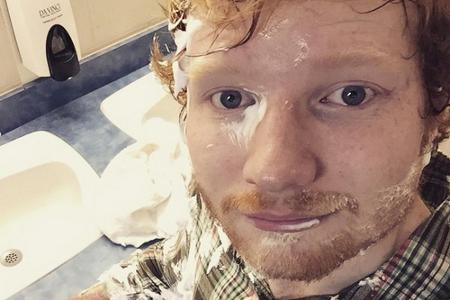 Da hatte Sheeran wohl einen kleinen Unfall im Bad.