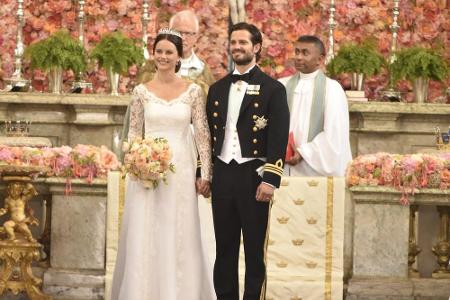 Der Moment kurz nach dem Ja-Wort: Sofia Hellqvist und Carl Philip