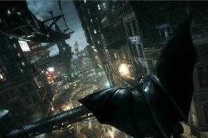 Batman gleitet auch in "Arkham Knight" wieder durch die Stadt