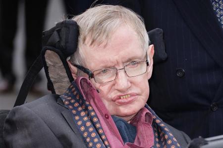 Einer, der die schwarzen Löcher kennt: Professor Stephen Hawking im März in London