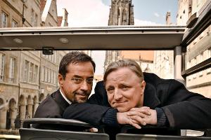 Seit 13 Jahren ermitteln Jan Josef Liefers (l.) und Axel Prahl in Münster