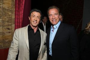 Gute Freunde: Sylvester Stallone (l.) und Arnold Schwarzenegger