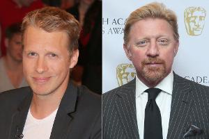 Oliver Pocher (l.) beglückwünscht Boris Becker