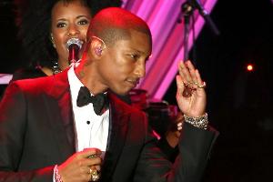 Keine Selfies bitte: Pharrell Williams auf der Bühne