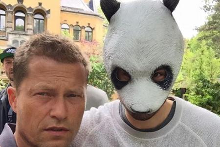 Kollegen unter sich: Til Schweiger (l.) und Rapper Cro
