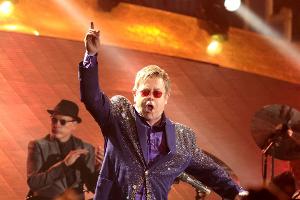 Elton John bei einem Konzert in Reading, Pennsylvania