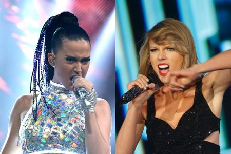 Katy Perry (l.) und Taylor Swift können sich nicht mehr ausstehen