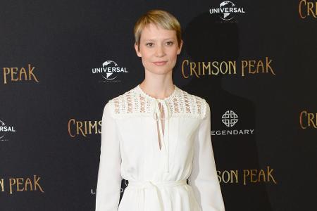 Schauspielerin Mia Wasikowska bei einem Pressetag in Berlin