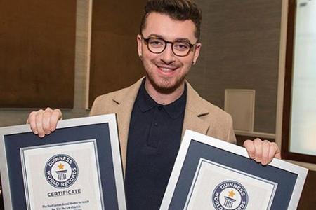 Sam Smith freut sich über den doppelten Weltrekord