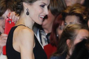 Letizia bei einem Auftritt in der spanischen Stadt Oviedo