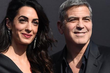 Amal und George Clooney bei der Weltpremiere von 