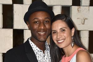 Aloe Blacc mit seiner Frau Maya Jupiter auf einer Gala in Los Angeles