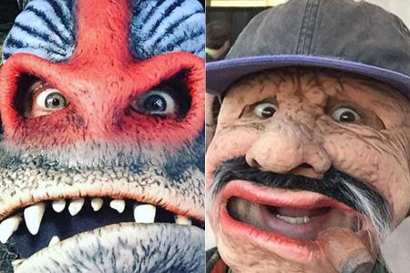 Gut getarnt: Jared Leto als Mandrill (l.) und Mark Ruffalo als Groucho (r.)