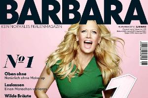 Barbara Schöneberger auf dem Cover der ersten Ausgabe ihrer Zeitschrift