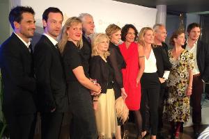 Die Fernsehermittler vor dem Adeventsessen: Oliver Mommsen, Jörg Hartmann, Anna Schudt, Udo Wachtveitl, Sabine Postel, Franz...