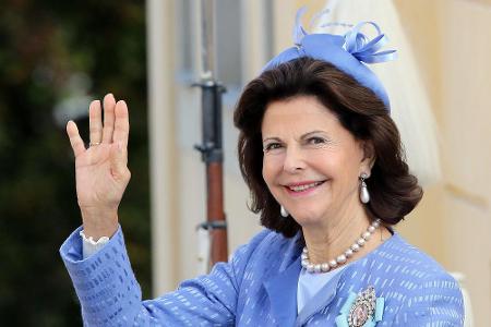 Königin Silvia von Schweden bei der Taufe von Prinz Nicolas von Schweden in Stockholm