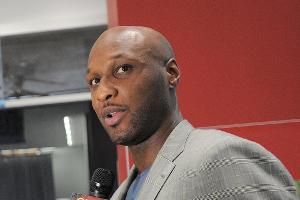 Lamar Odom bei einer Laden-Eröffnung im Herbst 2012