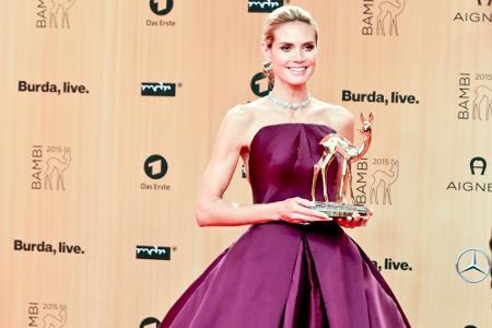 Model-Mama Heidi Klum (42) erhielt den Bambi in der Kategorie 