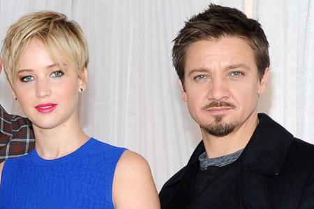 Jennifer Lawrence und Jeremy Renner bei einem gemeinsamen Auftritt für ihren Film 