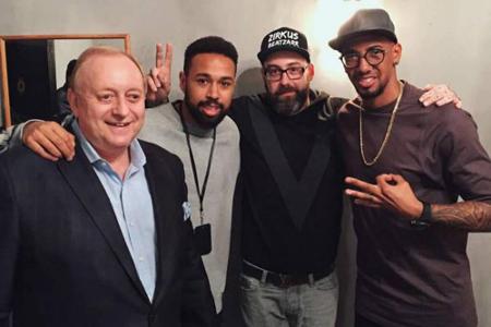 Hoher Besuch beim Sido-Konzert in München: Jerome Boateng und Alfons Schuhbeck sind zu Gast
