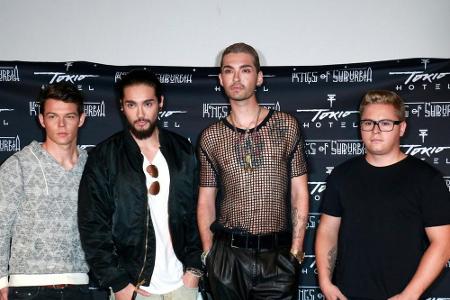 Autoren mit Band: Tom und Bill Kaulitz (Mitte) wollen ein Buch schreiben