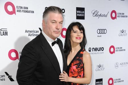 Hilaria und Alec Baldwin hier bei den Oscars 2015