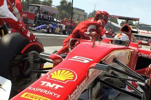 In der Rennsport-Simulation "F1 2015" können Formel-1-Fans wieder kräftig Gas geben