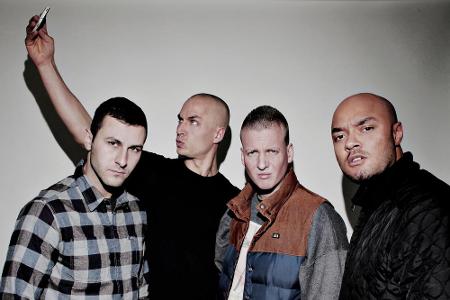 Die fantastischen Vier aus Kreuzberg, von links nach rechts: Sil-Yan, Maxim, Nico und Tarek