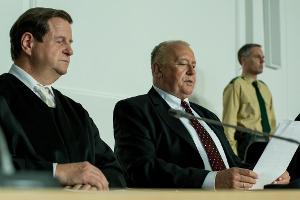 Thomas Thieme (re.) spielt für das ZDF Uli Hoeneß