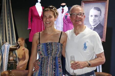 Die Schauspielerin Birte Wentzek mit Dirk Galuba (