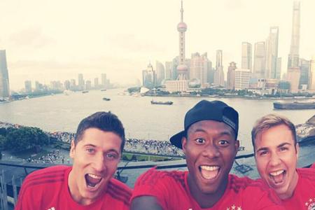 Die Fußball-Profis aus München zeigen sich begeistert von Shanghai