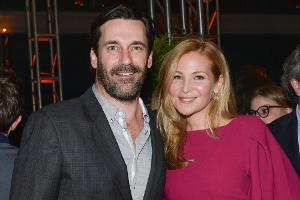 Jon Hamm und seine langjährige Partnerin Jennifer Westfeld im Januar in New York