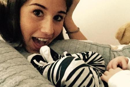 Sarah Engels und Baby Alessio