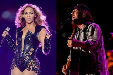 Beyoncé ist am Wochenende mit Pearl-Jam-Sänger Eddie Vedder aufgetreten